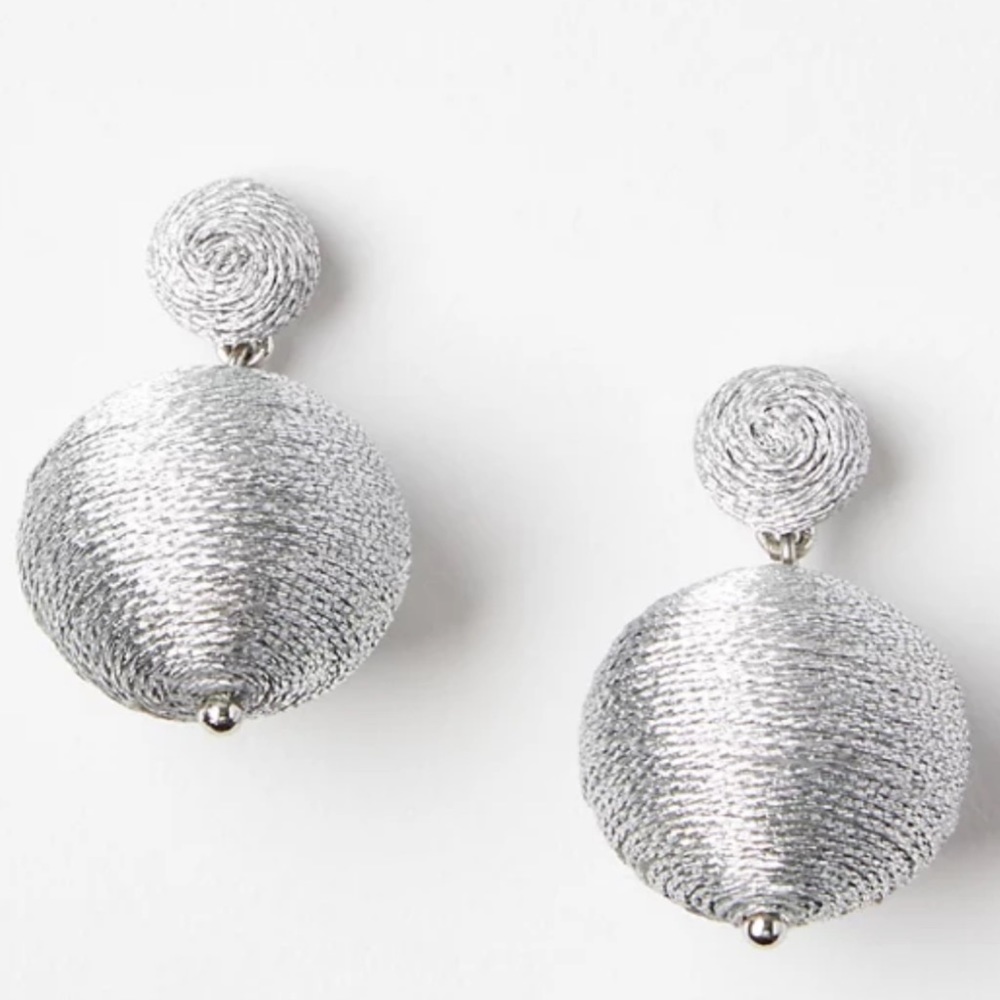 LOFT • Wrapped Ball Statement Earrings